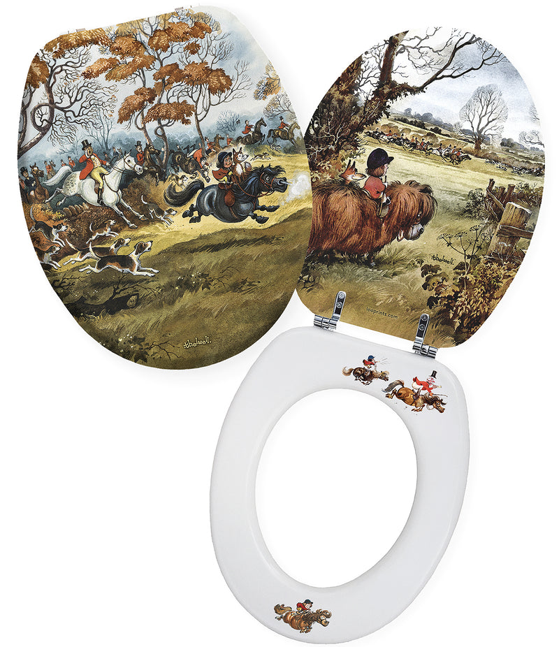 Full Cry - Norman Thelwell - Toilet Seat.