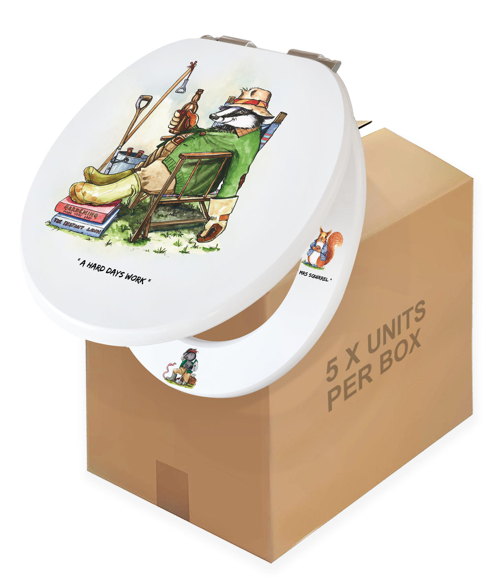 A Hard Days Work - Bryn Parry - Toilet Seat. BOX OF 5 UNITS - PRE ORDER NOW