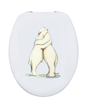 Bear Hug - Printed Toilet Seat.