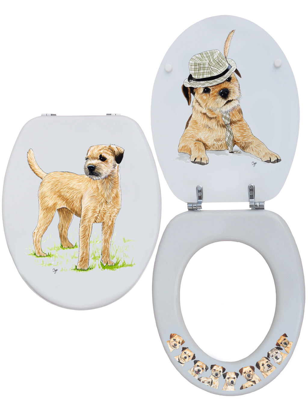 Terrier - John Bye - Printed Toilet Seat.