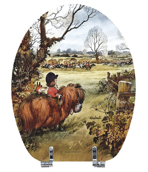 Full Cry - Norman Thelwell - Toilet Seat.