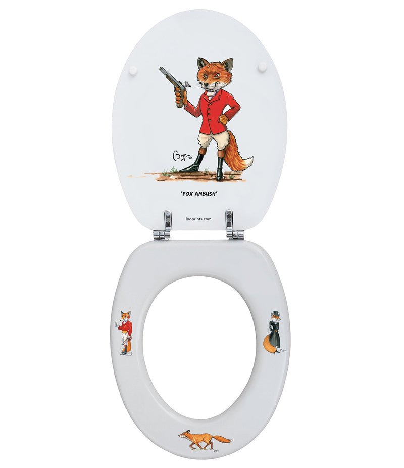 Mr & Mrs Fox - Bryn Parry - Toilet Seat. BOX OF 5 UNITS