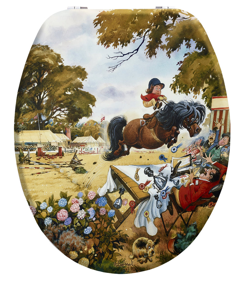 Riding School - Norman Thelwell - Toilet Seat. BOX OF 5 UNITS .