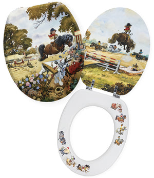 Riding School - Norman Thelwell - Toilet Seat.  BACK IN STOCK Oct 2023