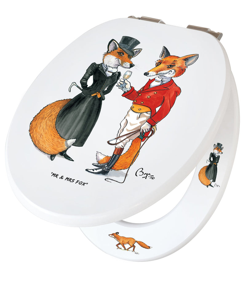 Mr & Mrs Fox - Bryn Parry - Toilet Seat. BOX OF 5 UNITS