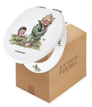 Flushed Bird - Bryn Parry- Toilet Seat. BOX OF 5 UNITS