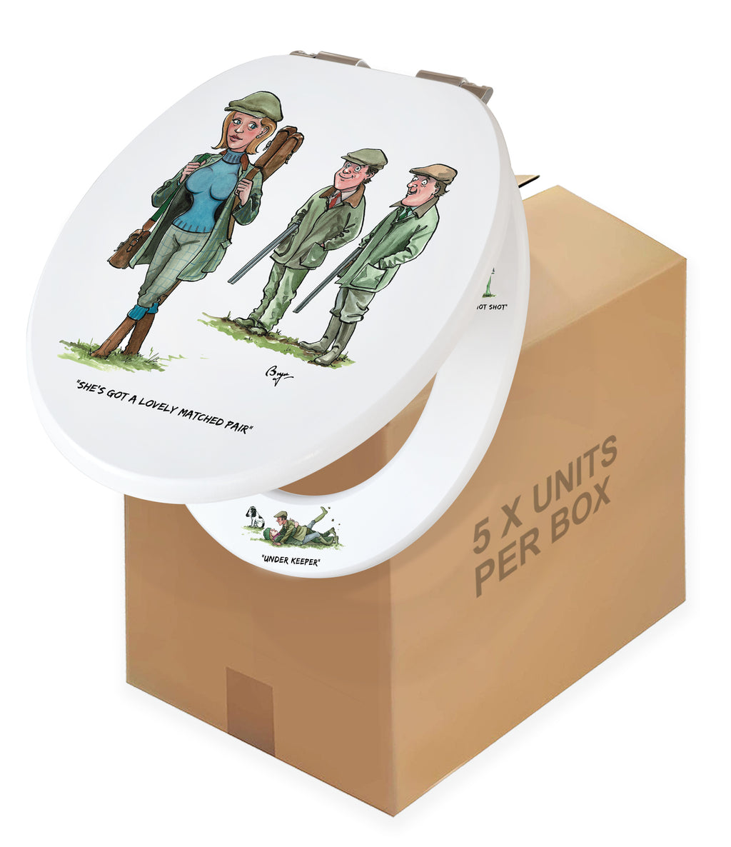 Matched Pair - Bryn Parry- Toilet Seat. BOX OF 5 UNITS