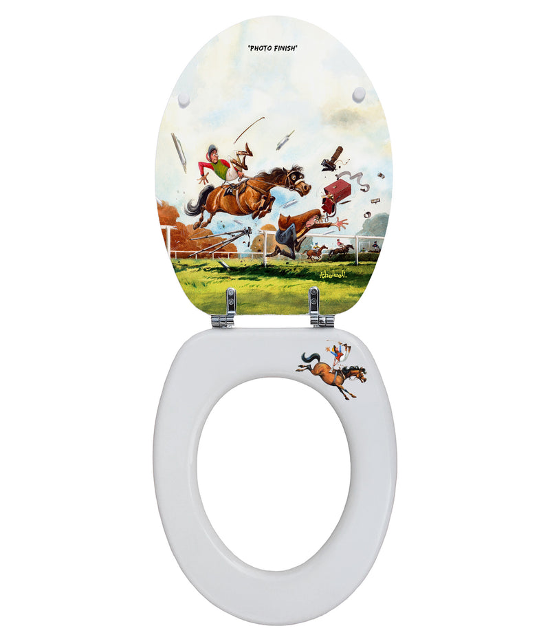 Two To One On - Norman Thelwell - Toilet Seat.