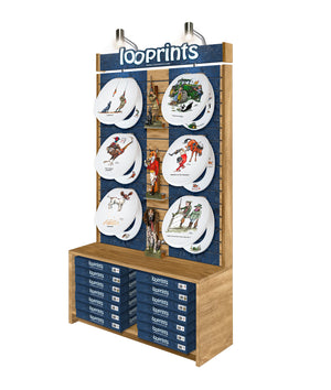 Wholesale Product Display Stand - 120cm x 210cm - Blue Panel
