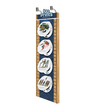 Product Wall Panel - 60cm x 240cm - Blue Panel / Brand Logo & Lights